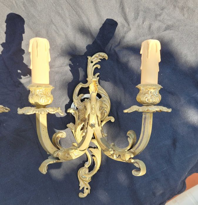 Apliques em bronze, vintage