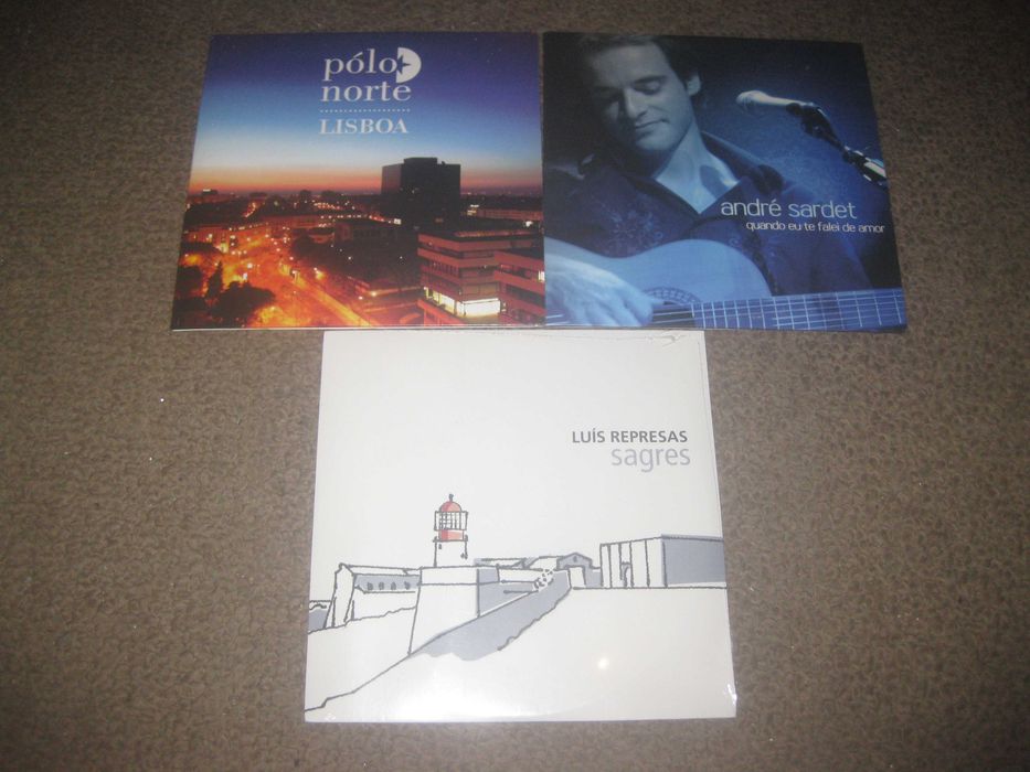 3 CDs Singles de Música Portuguesa