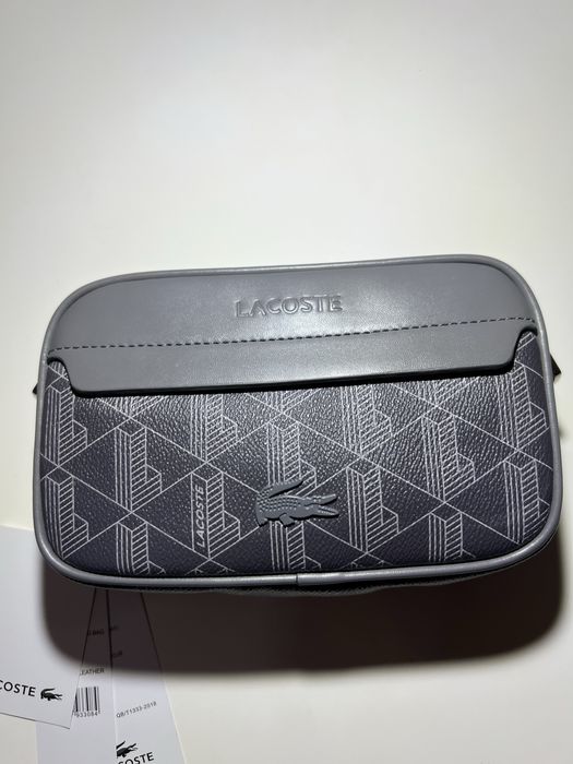 Сумка Lacoste Monogram бананка лакоста монограм чоловіча сумка на плеч