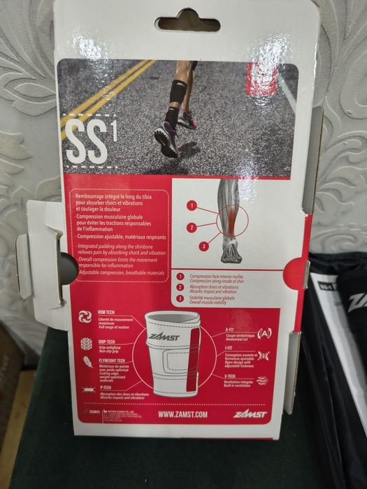 Opaska stabilizator zamst ss1 piszczelowy dla biegaczy lewy M