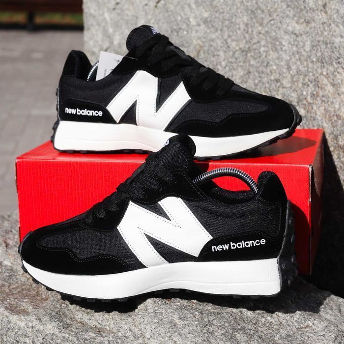(1527-1738) SALE Кросівки New Balance 327 чорні (38-45) нб nb ню беленс