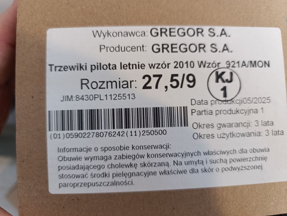 Buty pilota 921/MON Nowe!!
