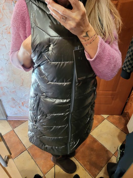 Kamizelka Polo dluzsza błyszcząca rozm m