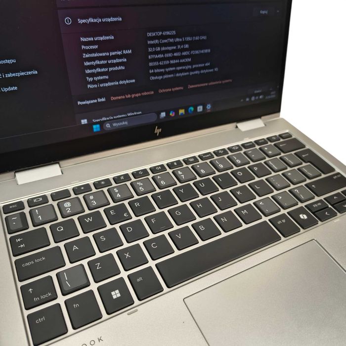 Laptop HP EliteBook x360 830 G11 13,3" Intel Ultra 5-135U 32/256GB DOTYKOWY