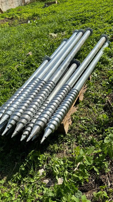 Геошурпи свайный фундамент + забивные сваи • винт сваи