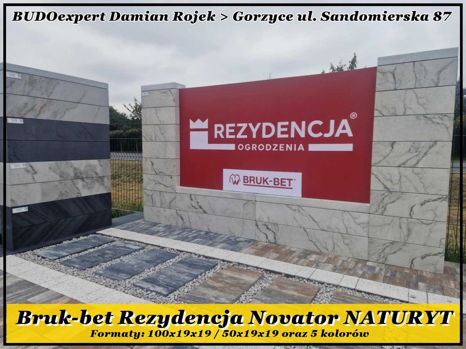 Pustak bloczek BRUKBET Rezydencja NOVATOR seria NATURYT 50x19 / 100x19