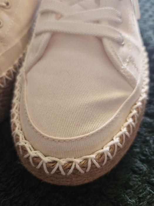 Espadryle Tommy Hilfiger ecru roz .37