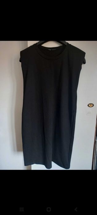 Vestido preto, sem mangas, S - Zara
