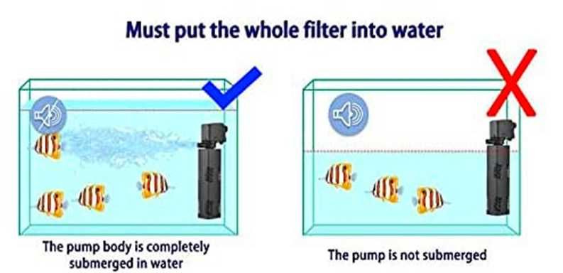 Mini Bomba agua e filtro aquário ultra silenciosa submersível 220v NOV
