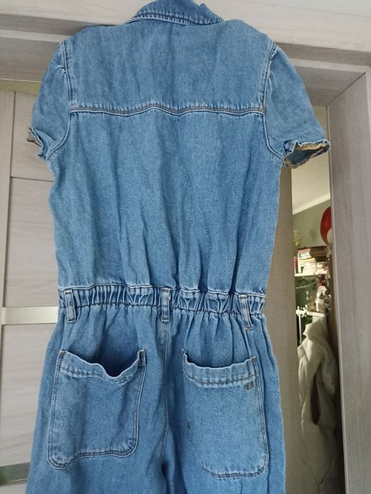 Zara jeansowa kombinezon 152-164