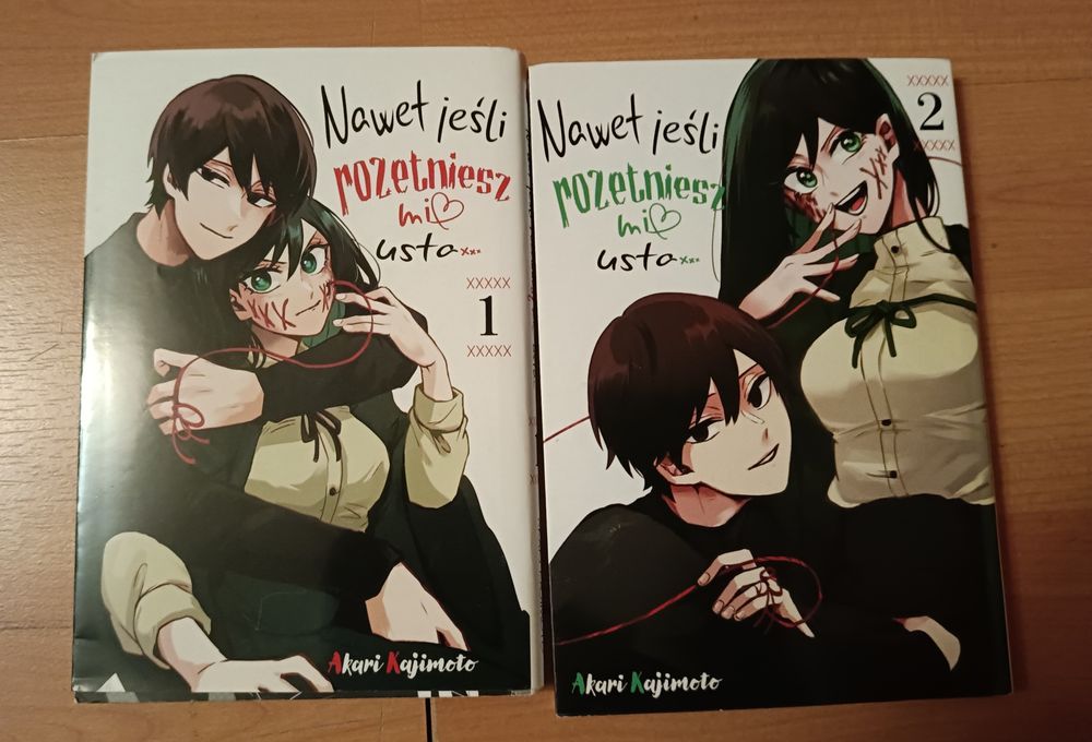 Manga komiks Nawet jeśli rozetniesz mi usta tom 1-2