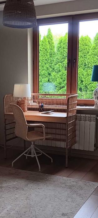 Biurko IKEA Fryksas + fotel obrotowy