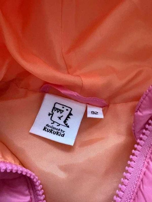 Różowa kamizelka/bezrekawnik dziecięca dla dziewczynki rozmiar 92