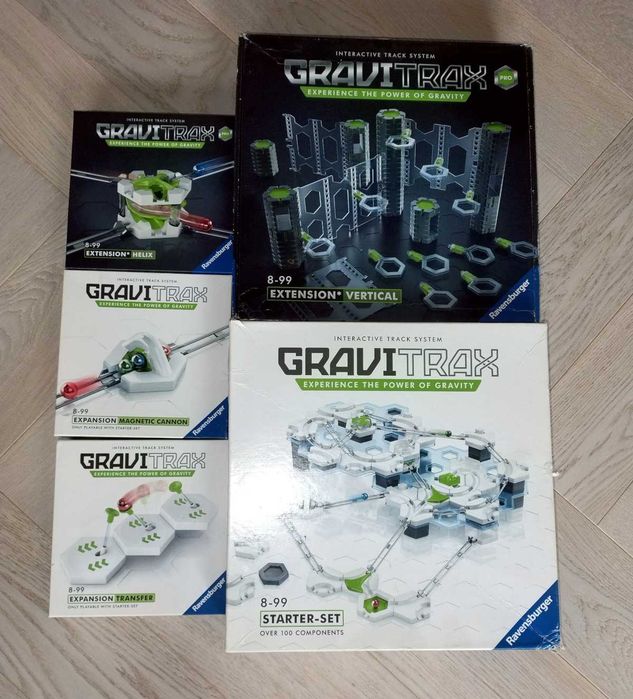GraviTrax Starter-Set + PRO Vertical + Helix + 2x Expansion — duży zestaw klocków