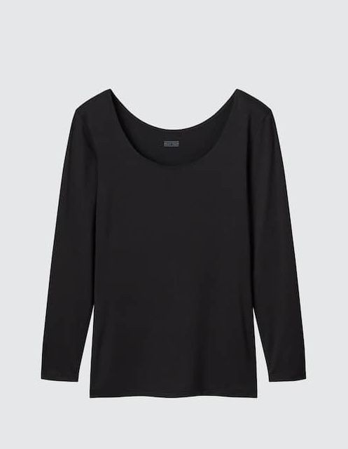 Лонгслів жіночий Uniqlo HEATTECH з круглим вирізом