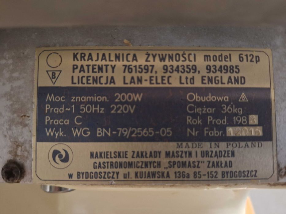Krajalnica do wędlin Lan Elec