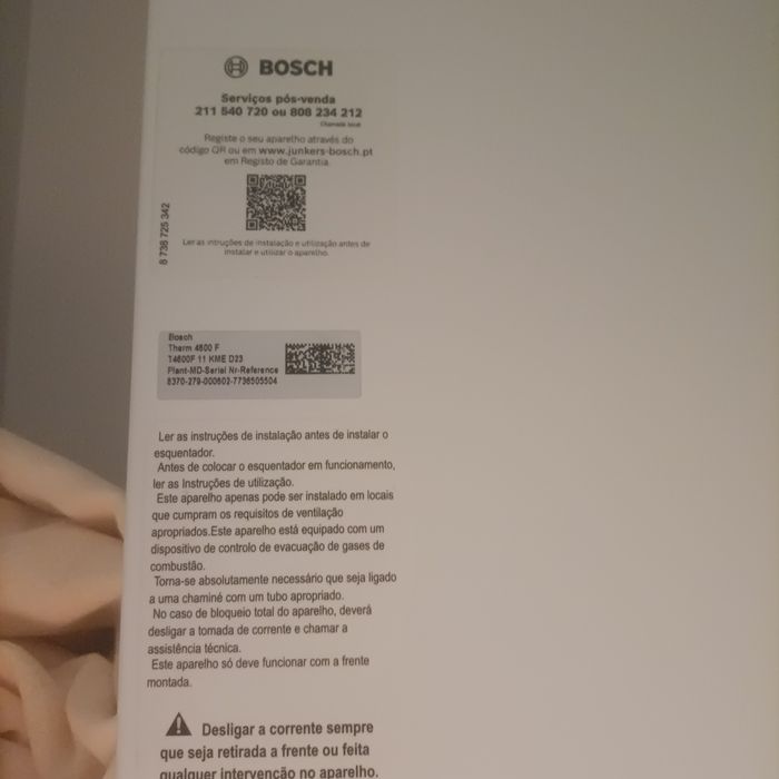 Esquentador termostatico ventilado bosch