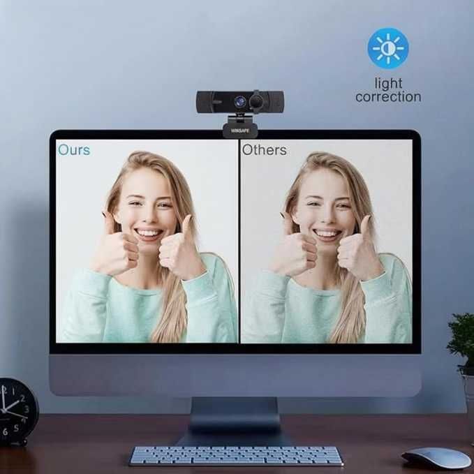 Kamera Internetowa 4K Uhd Z Autofokusem Ai I Mikrofonami