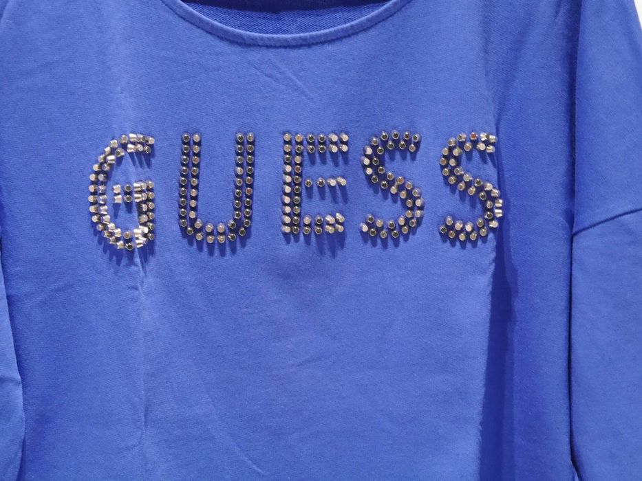 Guess śliczna chabrowa bluzka 36 S