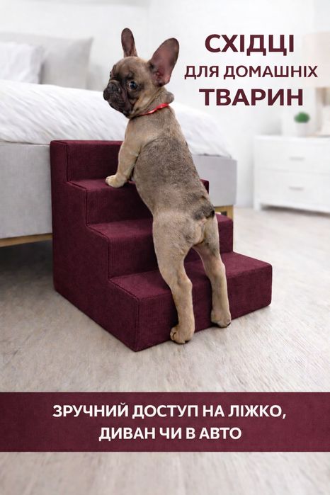 Продаю лесенку для собак с 4 удобными сходинками! Идеальное решени