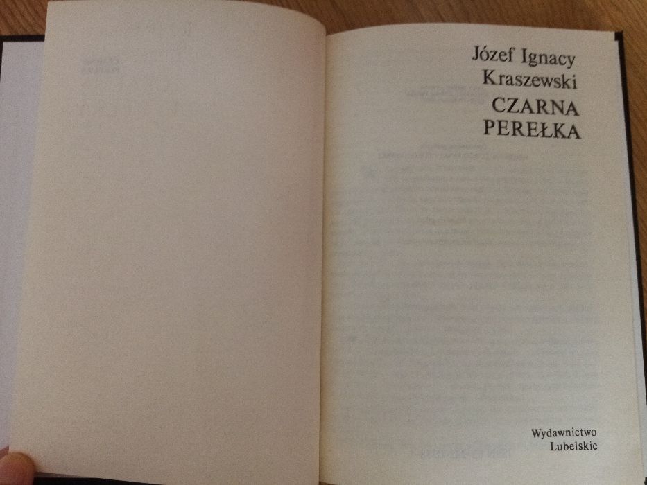 J.I Kraszewski - Czarna perełka