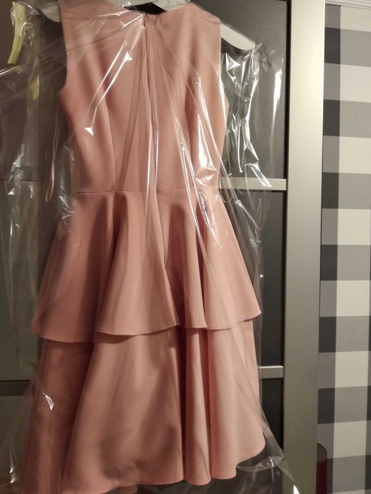 Różowa sukienka mini rozmiar 34 (XS) wesele