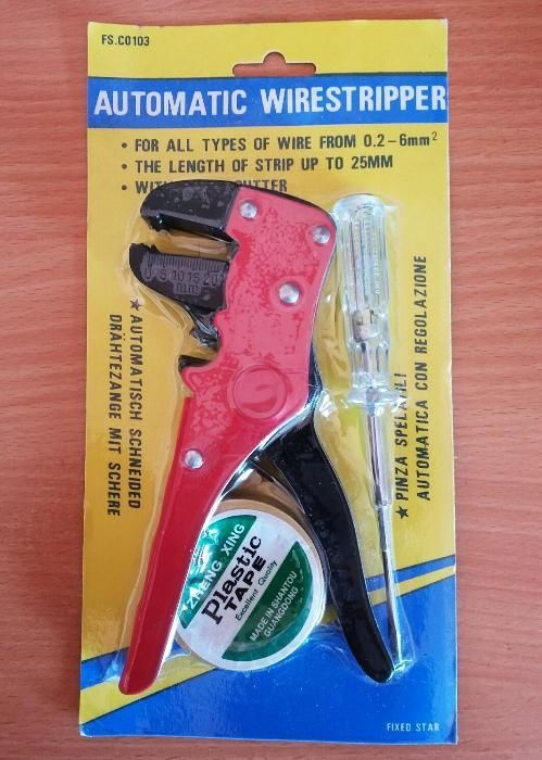 Alicate Profissional para Decapar Fios c/ Acessórios