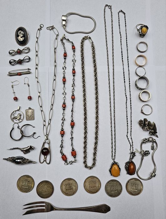 Biżuteria srebrna ORNO Warmet Imago moneta mapka