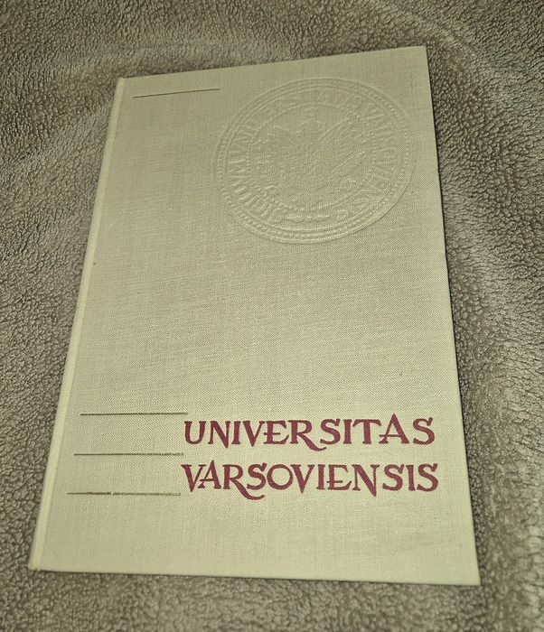 Książka Universitas Varsoviensis