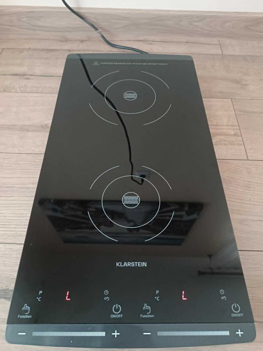 Kuchenka Indukcyjna 2 Strefy Gotowania Ciemnoszary VariCook 2900W