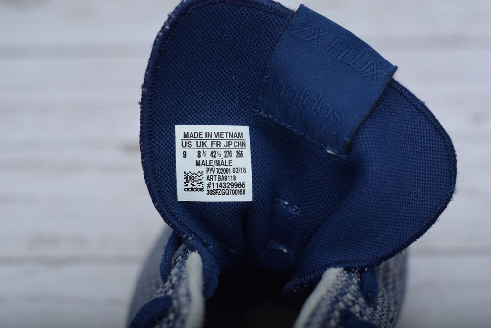 42 розмір. Сині чоловічі кросівки Adidas ZX Flux, адідас. Оригінал.
