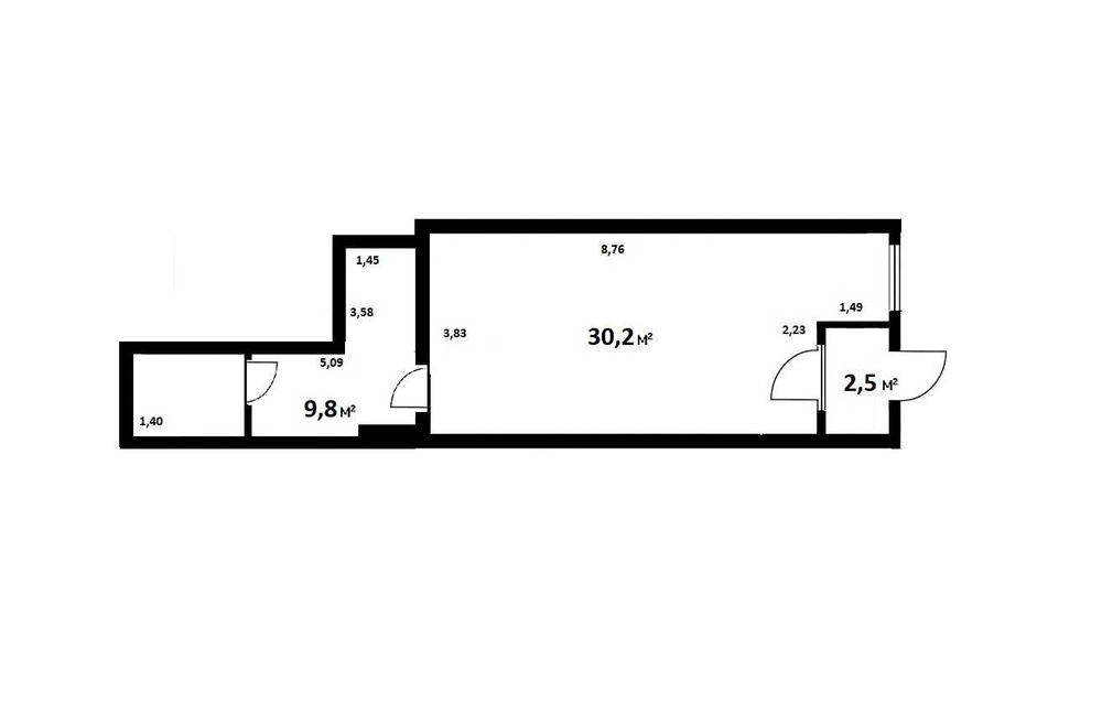 Фасад. Без комісіі. Продаж комерц. приміщення 42,5 м2 з ремонтом, вул. Львівська, 22а (м. Житомирська - 10 хв) - Вид 2