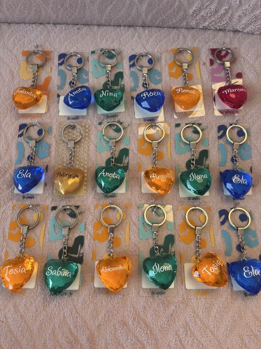 Breloki imienne 55szt