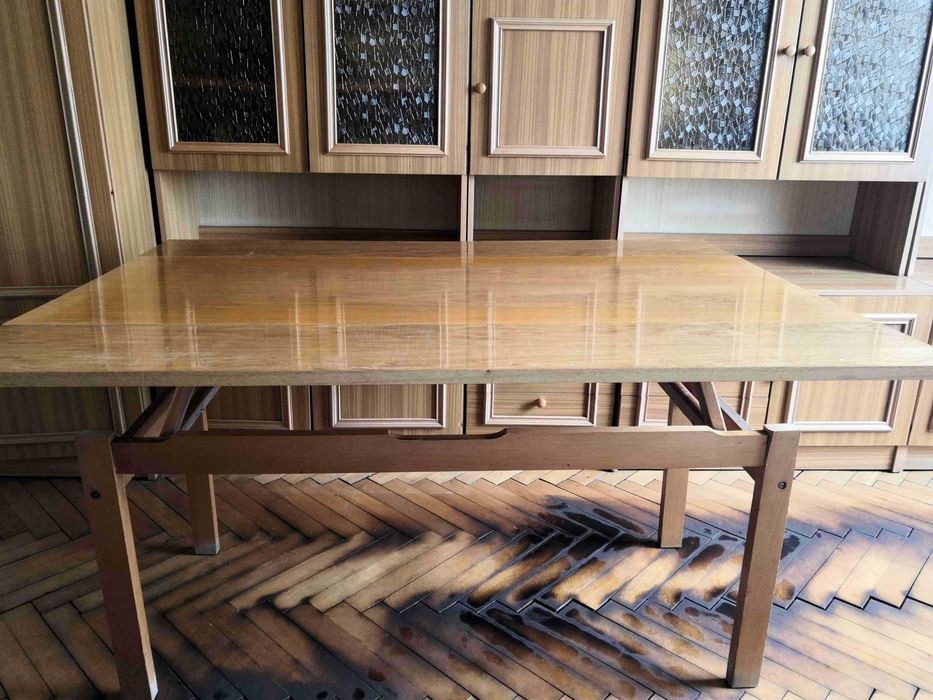 Ława rozkładana (stół) PRL.