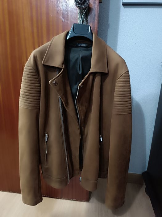 Casaco pele de pêssego Zara