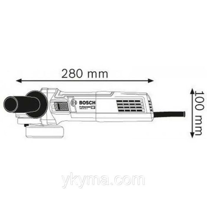 Кутова шліфувальна машина (болгарка) BOSCH 125мм 900Вт 11000 об /хв PL