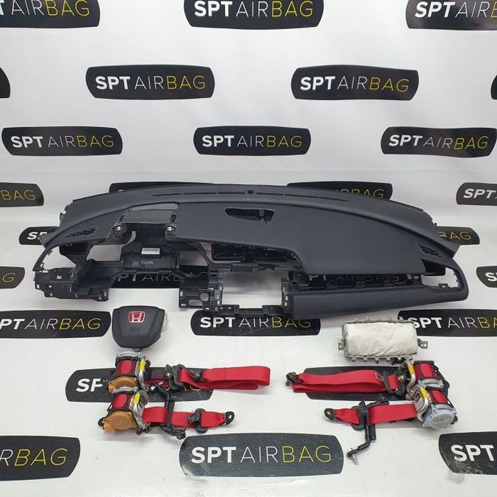 HONDA CIVIC 10 X TYPE R DESKA ROZDZIELCZA KONSOLA KOKPIT PULPIT PODUSZKI AIRBAG AIR BAG PASY KIT SET