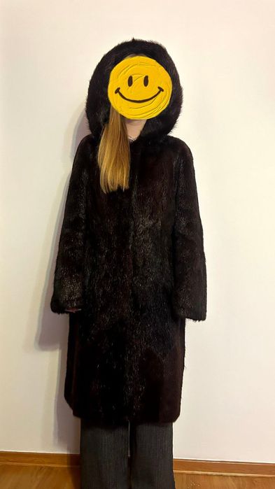 Шуба з нутрії (стрижена під норку)