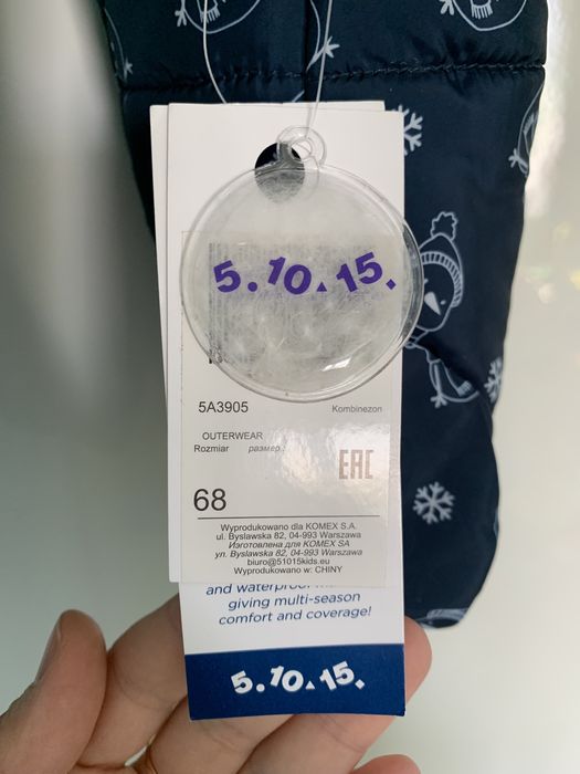 Kobinezon zimowy r.68