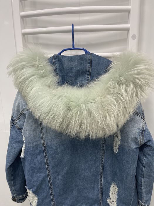Kurtka jeansowa z futrem