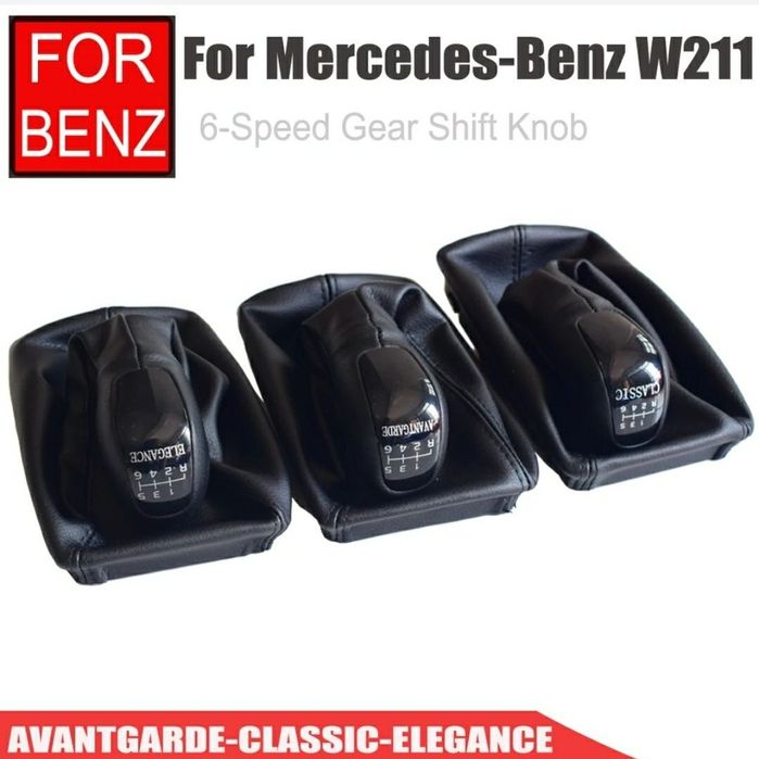 Alavanca Mercedes-Benz Punho Moca Manete+Fole Classe C, E, A, CLK, ex.