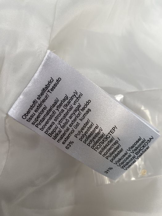 Nowa marynarka blezer biała cekinki złote 54 7XL duży rozmiar XXL