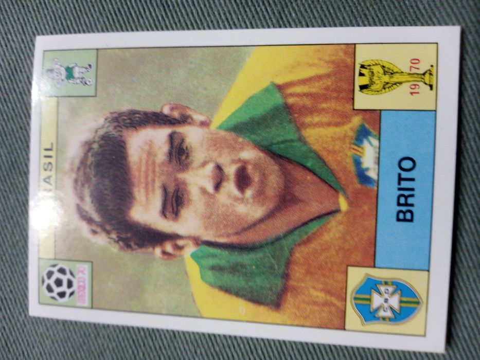 Cromo Panini World Cup Story de Brito no Mundial de 70