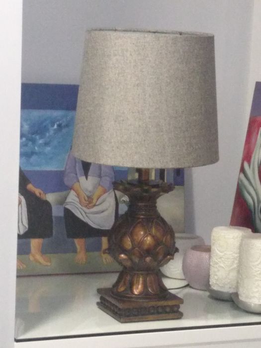 Abajur cinza claro Alinhado AREA STORE