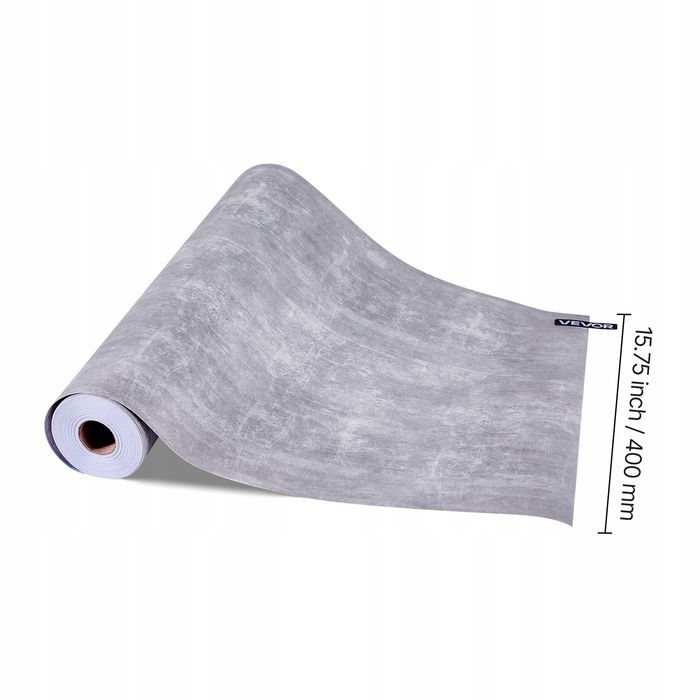 Tapeta samoprzylepna VEVOR 45CM X 15M PVC ciemnoszara industrialna