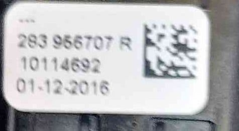 Botão de Sistema de Aquecimento 283956707R - RENAULT MEGANE IV Hatchback