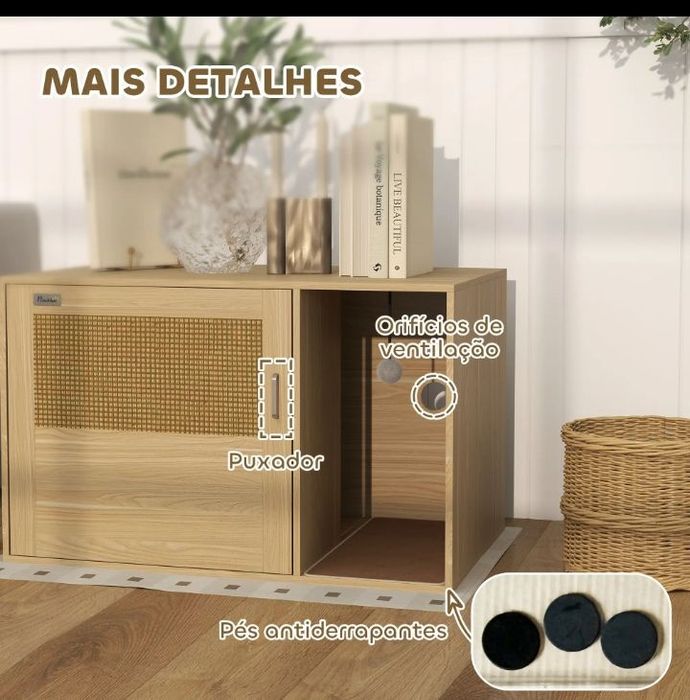 Caixa cama/WC para gato