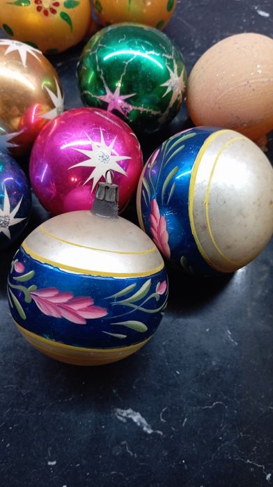 Bombki choinkowe z PRL-u