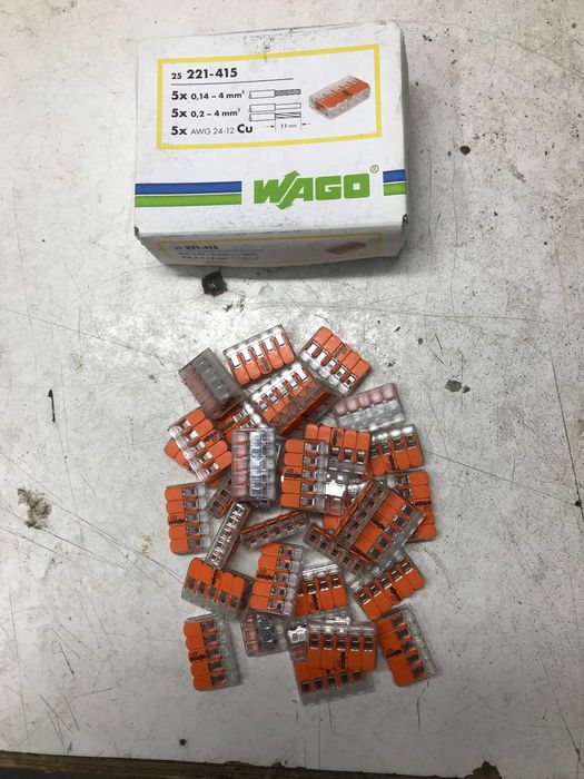WAGO szybkozłączka universalna  drut /linka 5x0,20-4mm² 25 szt Mrągowo