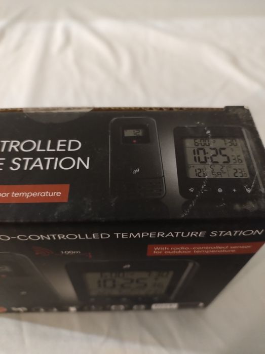 Stacja pogody sterowana radiowo Auriol czarna